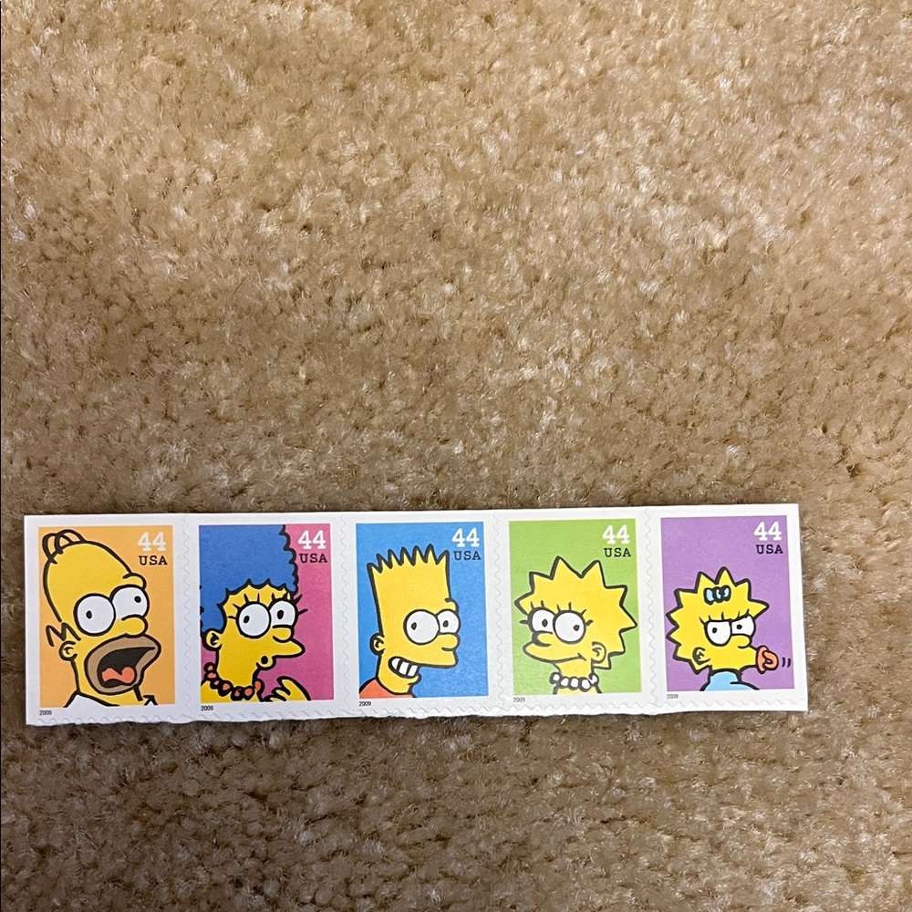 The Simpson’s Cartoon Character Stamp Set (2009)